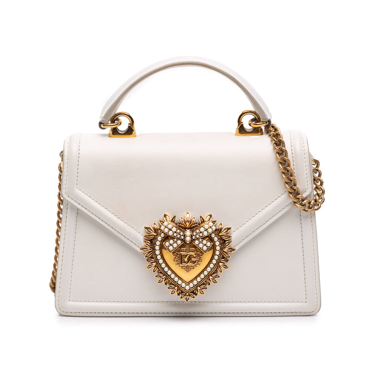 Devotion Sac Petit Cuir de veau lisse Blanc