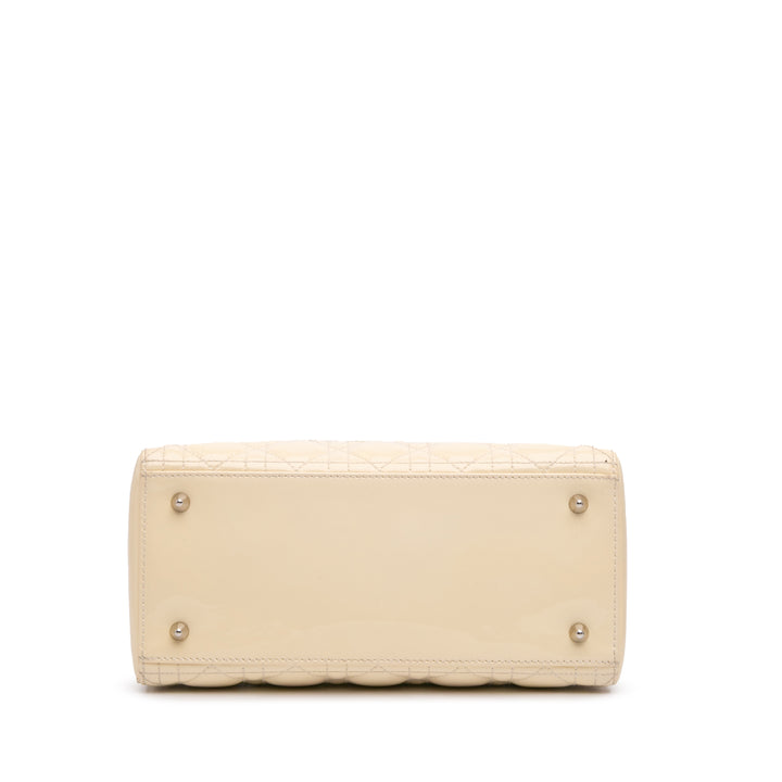 Medium Patent Cannage Lady Dior Brown - Gaby Paris