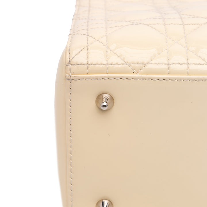 Medium Patent Cannage Lady Dior Brown - Gaby Paris