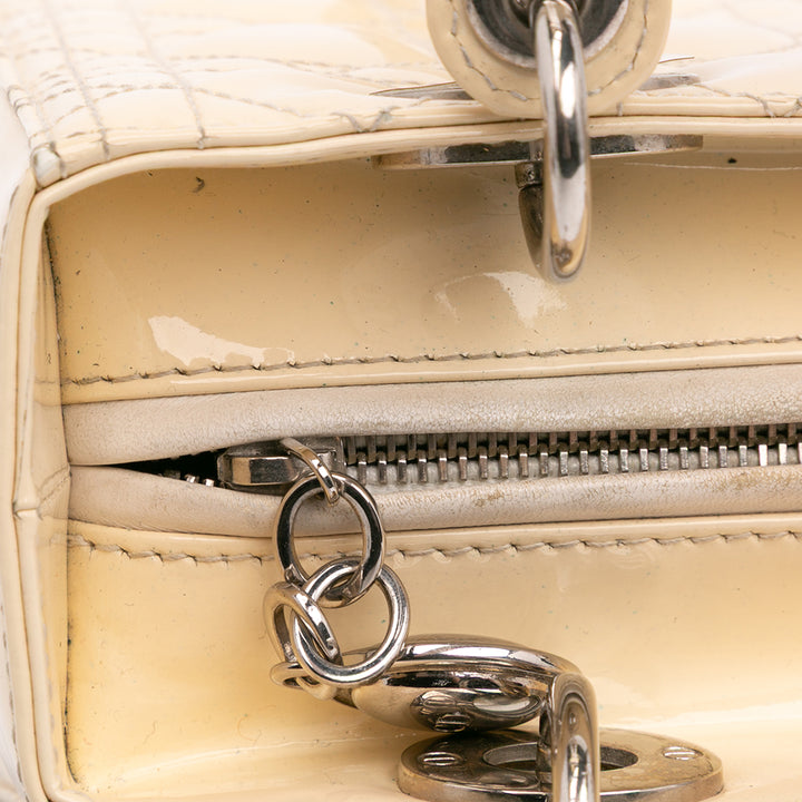 Medium Patent Cannage Lady Dior Brown - Gaby Paris