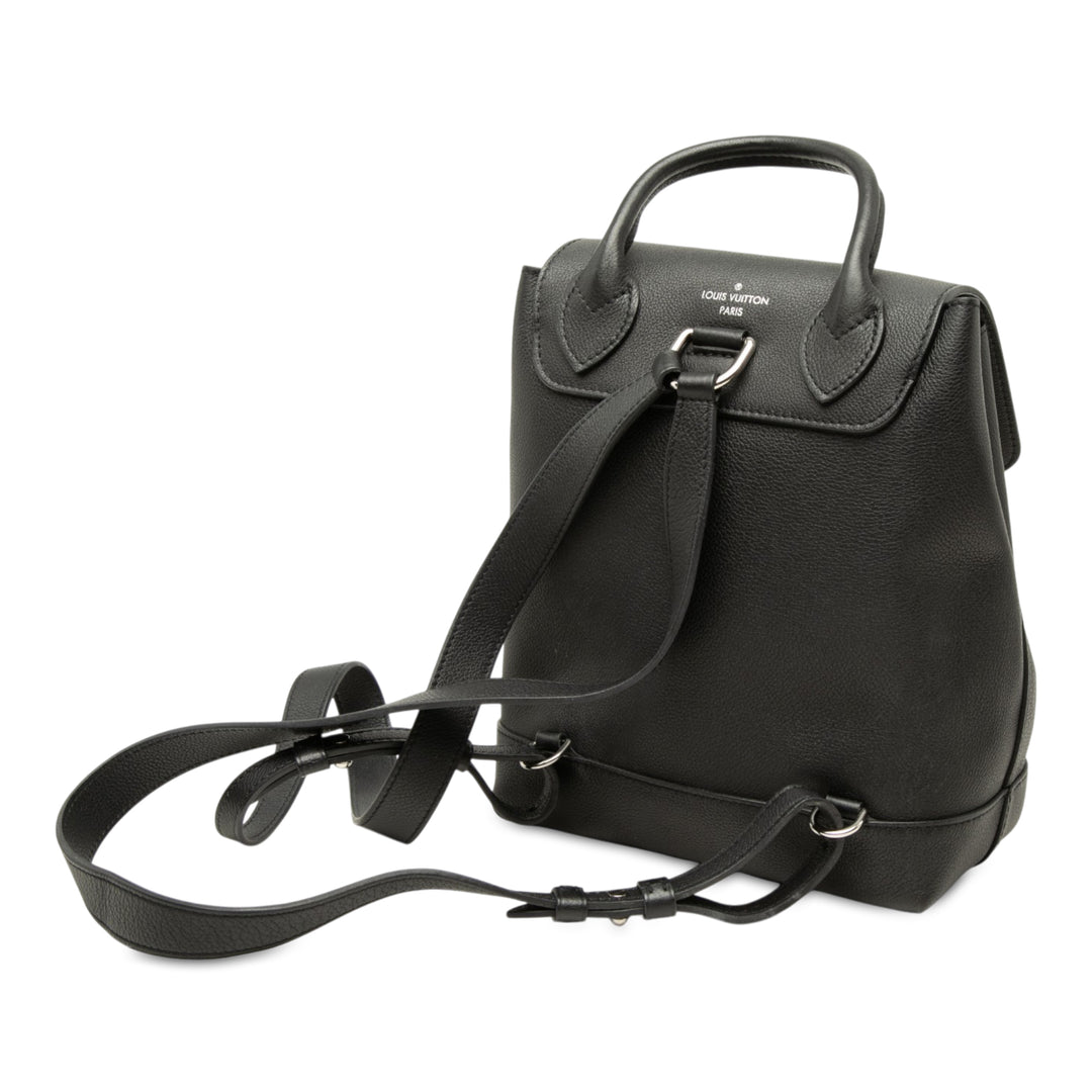 Lockme Sac à dos taurillon Noir