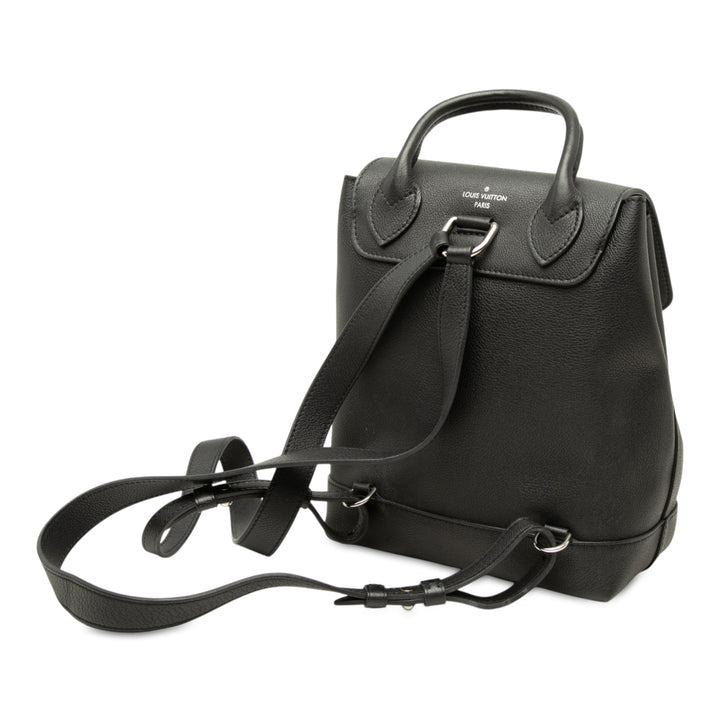 Lockme Sac à dos taurillon Noir