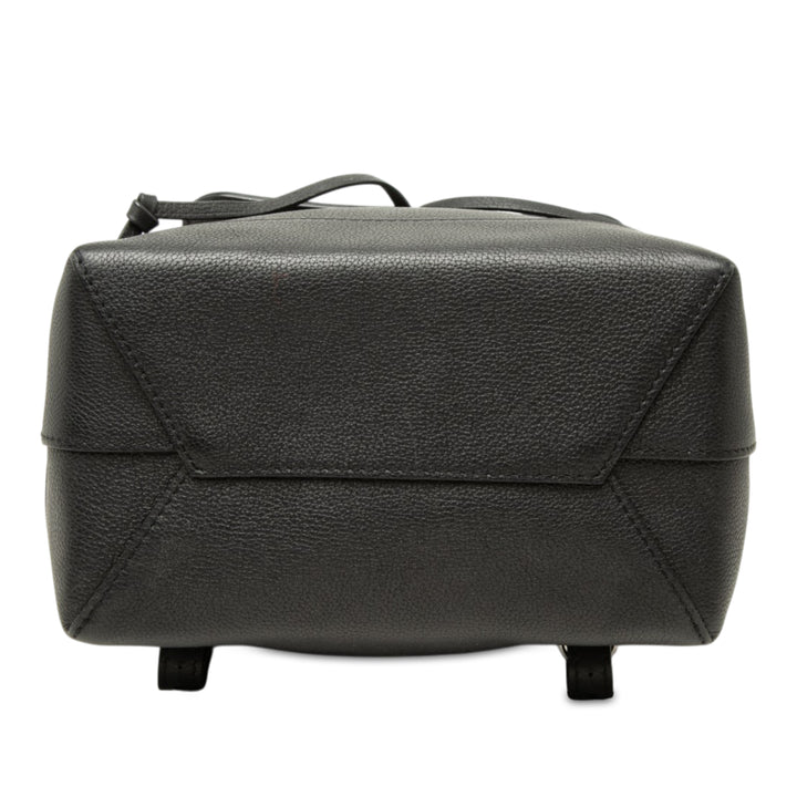 Lockme Sac à dos taurillon Noir