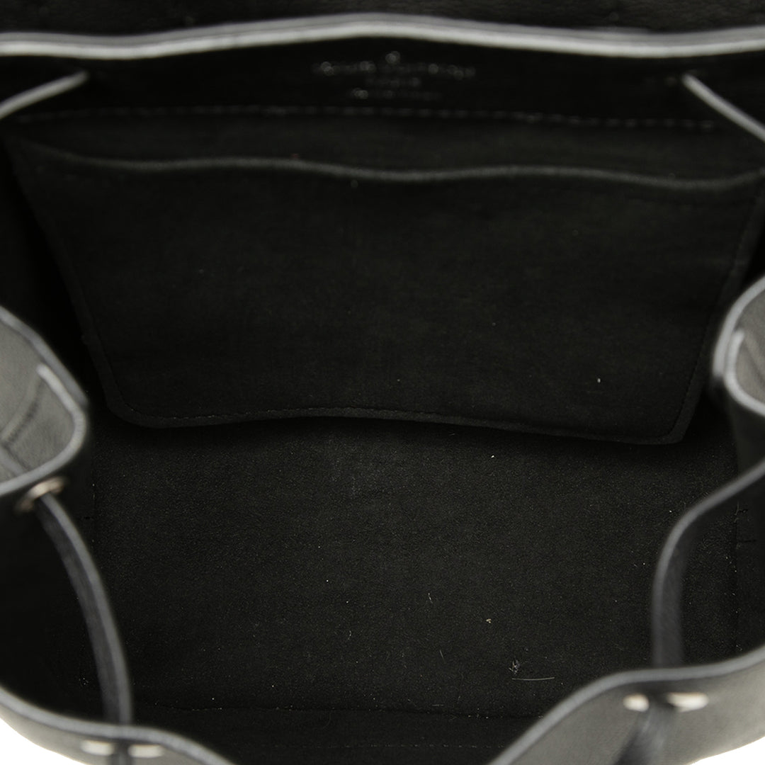 Lockme Sac à dos taurillon Noir