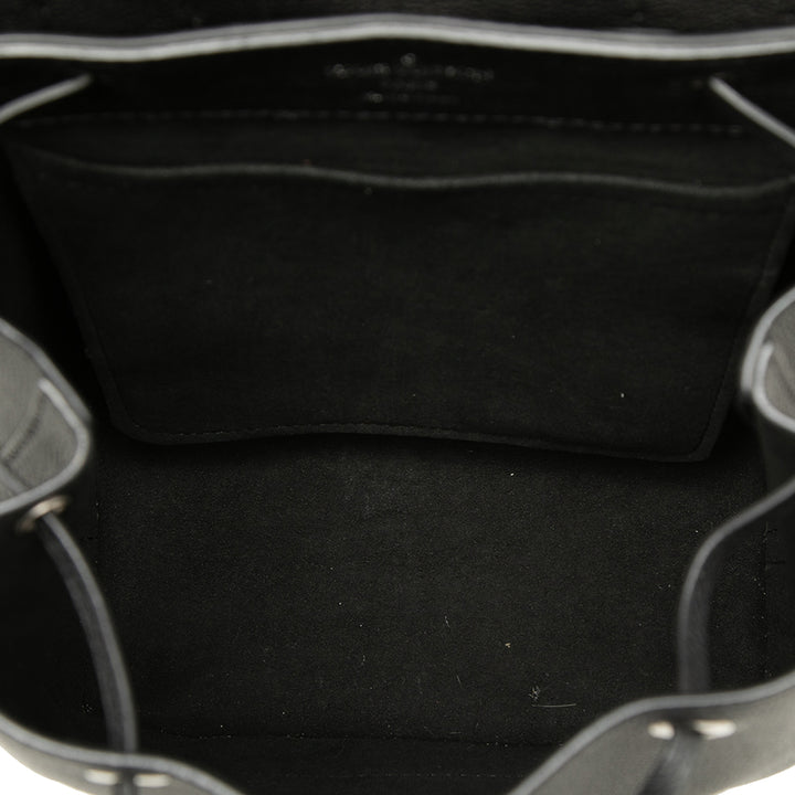 Lockme Sac à dos taurillon Noir