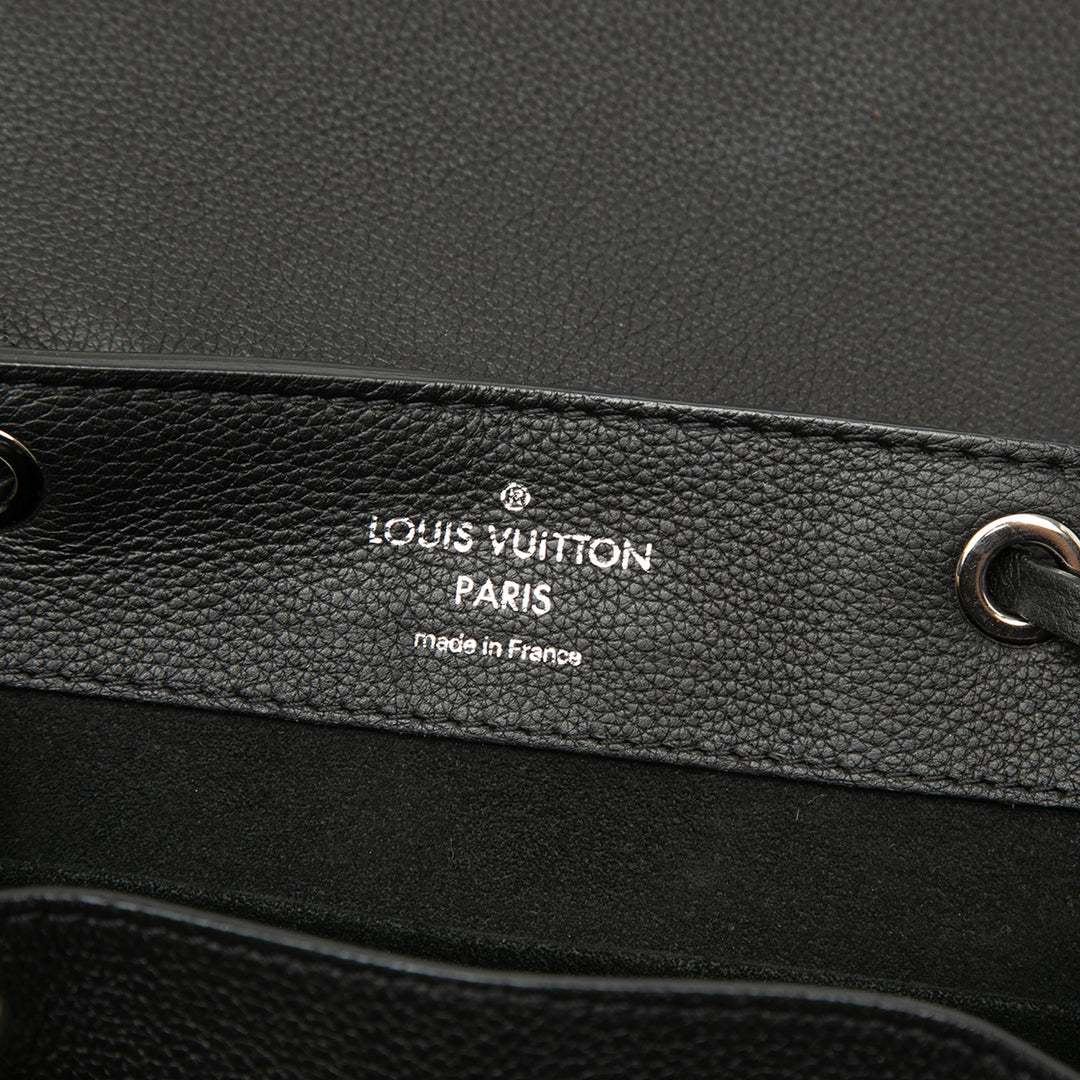 Lockme Sac à dos taurillon Noir