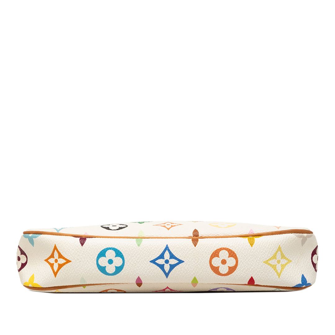 Pochette Accessoires Monogram Multicolore Blanc