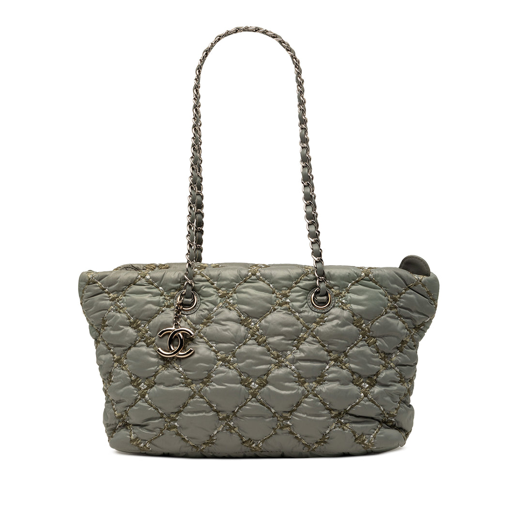 Chanel Paris Byzance Nylon Tweed On Stitch Cabas