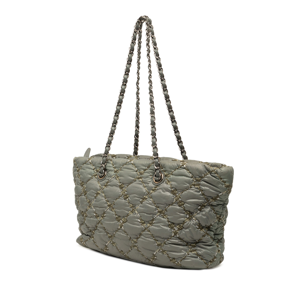 Chanel Paris Byzance Nylon Tweed On Stitch Cabas