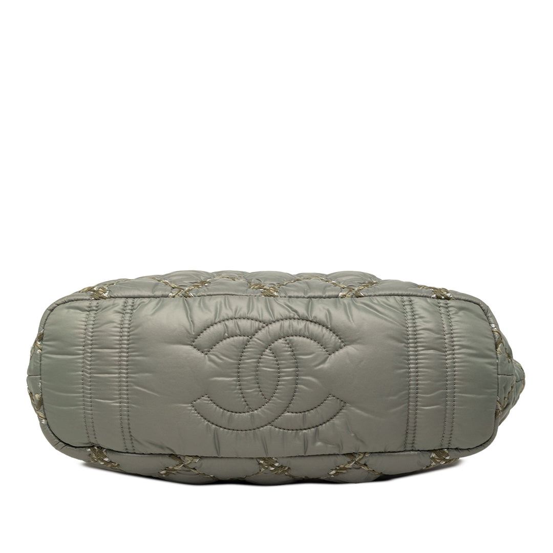 Chanel Paris Byzance Nylon Tweed On Stitch Cabas