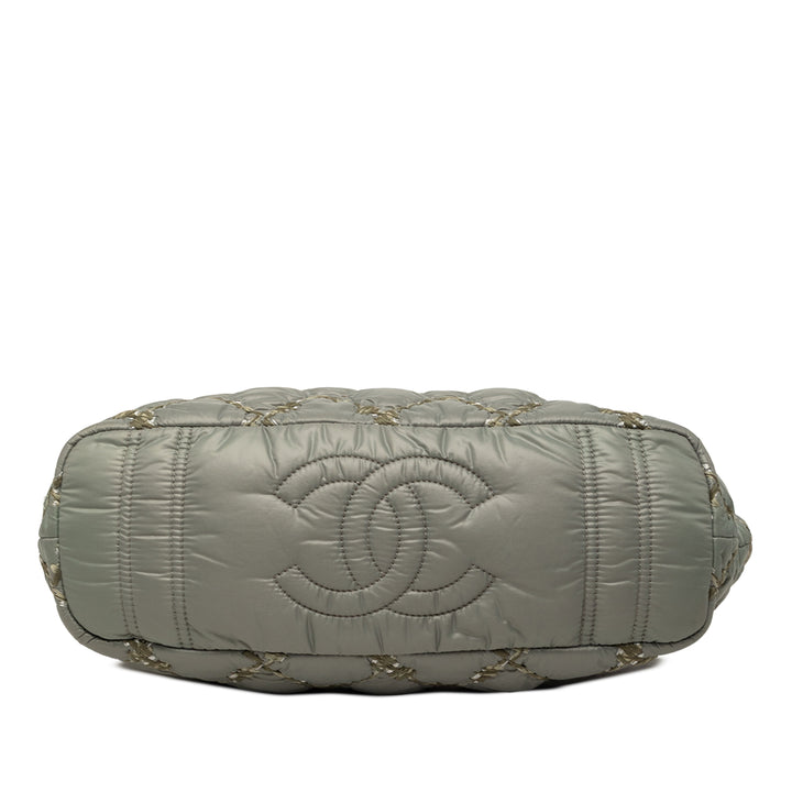 Chanel Paris Byzance Nylon Tweed On Stitch Cabas