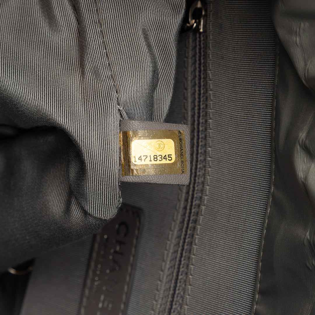 Chanel Paris Byzance Nylon Tweed On Stitch Cabas