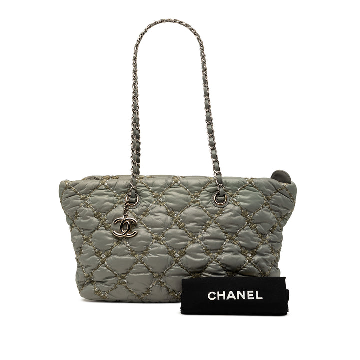 Chanel Paris Byzance Nylon Tweed On Stitch Cabas
