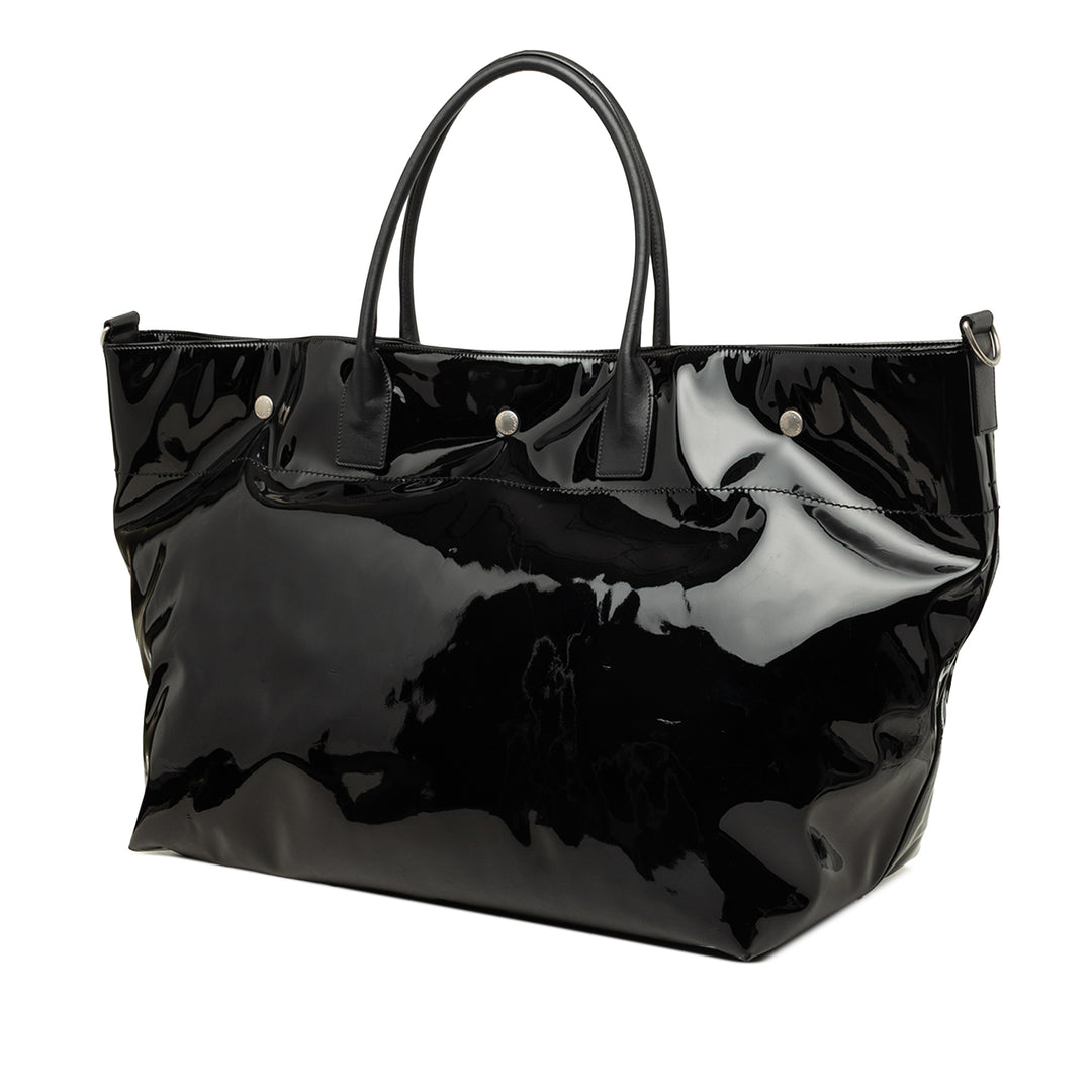 Saint Laurent Cabas PVC Rive Gauche Maxi Noir – vue 2 – GABY PARIS