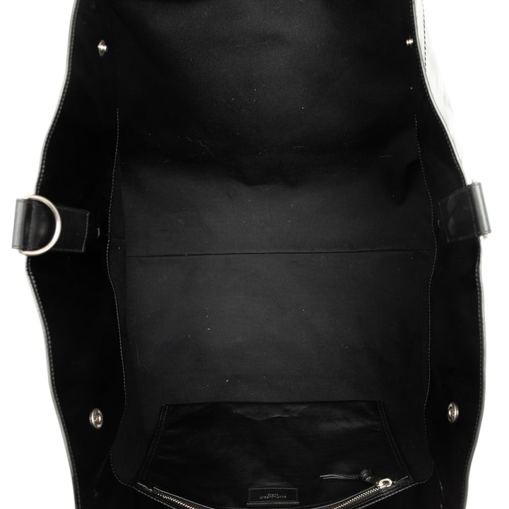 Saint Laurent Cabas PVC Rive Gauche Maxi Noir – vue 4 – GABY PARIS
