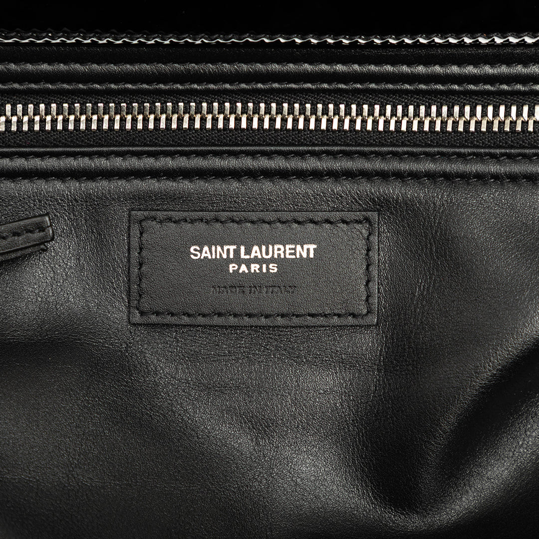 Saint Laurent Cabas PVC Rive Gauche Maxi Noir – vue 5 – GABY PARIS