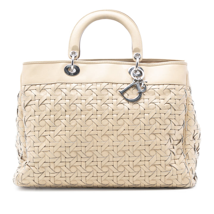 Dior Woven Cuir d’agneau Lady Dior Avenue Cabas