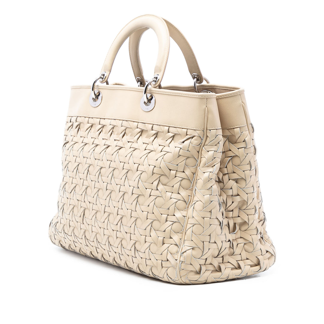 Dior Woven Cuir d’agneau Lady Dior Avenue Cabas
