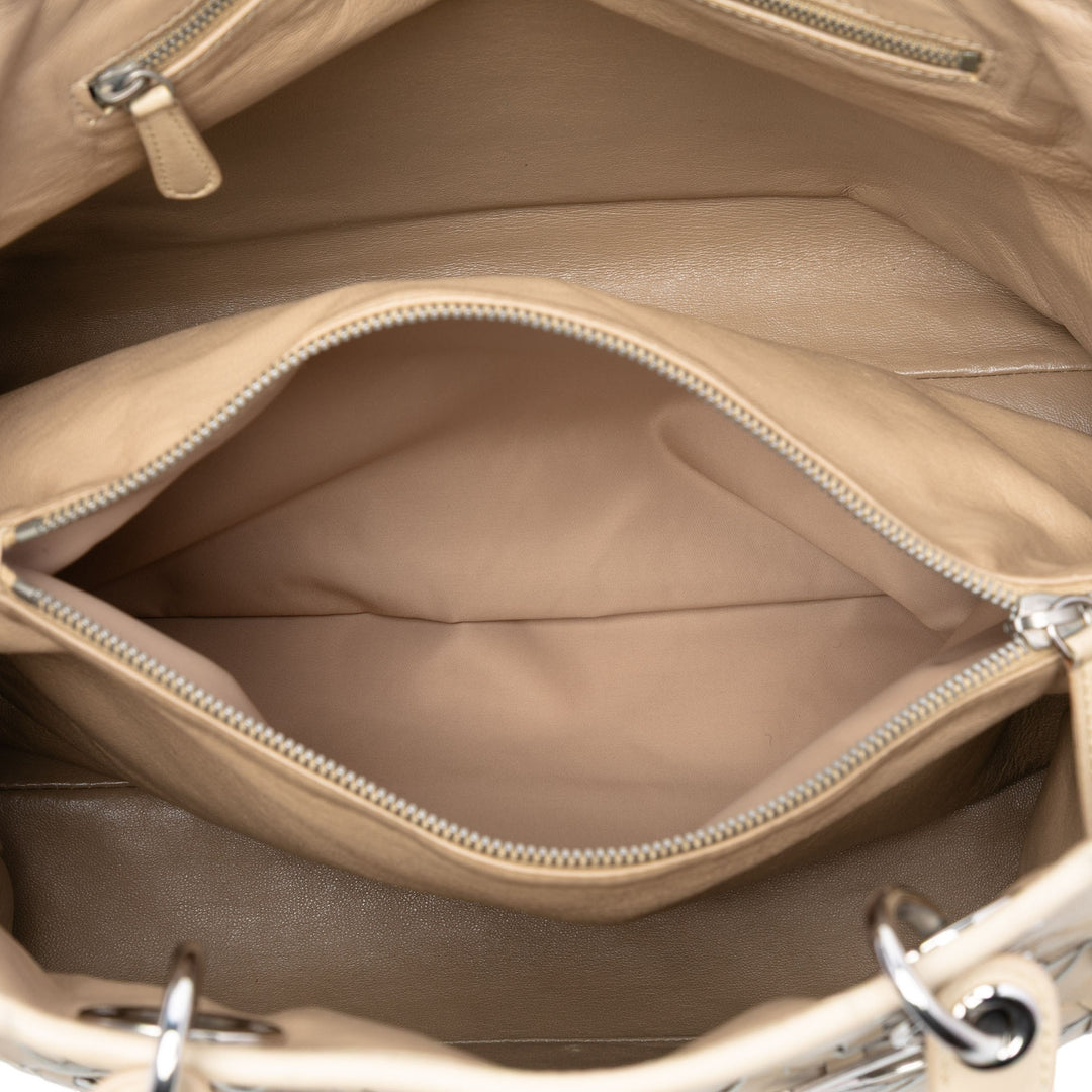 Dior Woven Cuir d’agneau Lady Dior Avenue Cabas