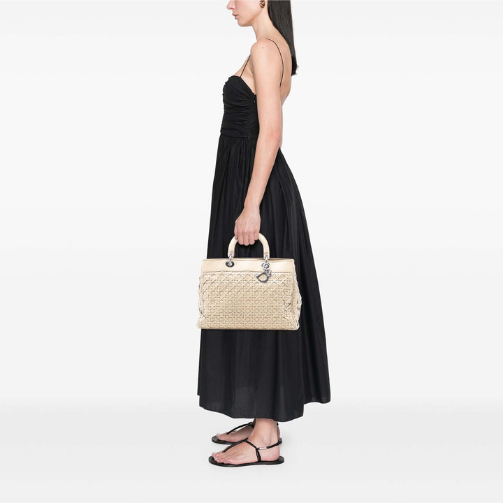 Dior Woven Cuir d’agneau Lady Dior Avenue Cabas