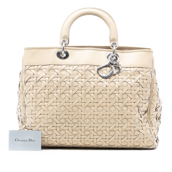 Dior Woven Cuir d’agneau Lady Dior Avenue Cabas
