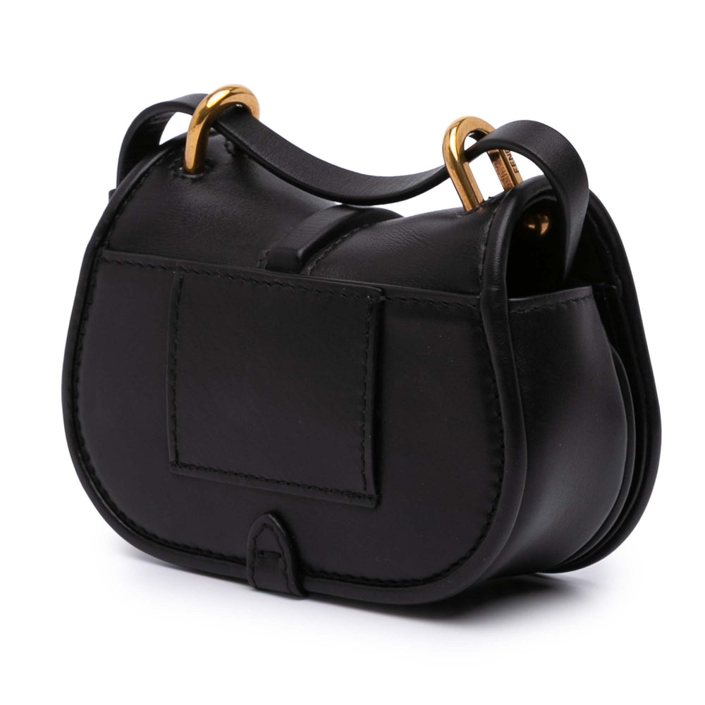 Mini Leather C mon Crossbody Black - Gaby Paris
