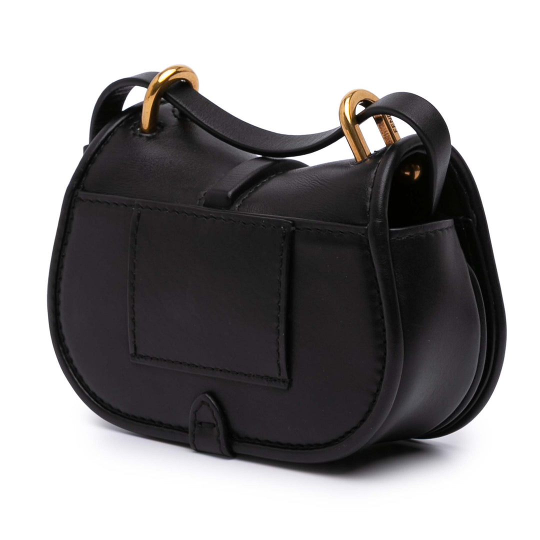 Mini Leather C mon Crossbody Black - Gaby Paris
