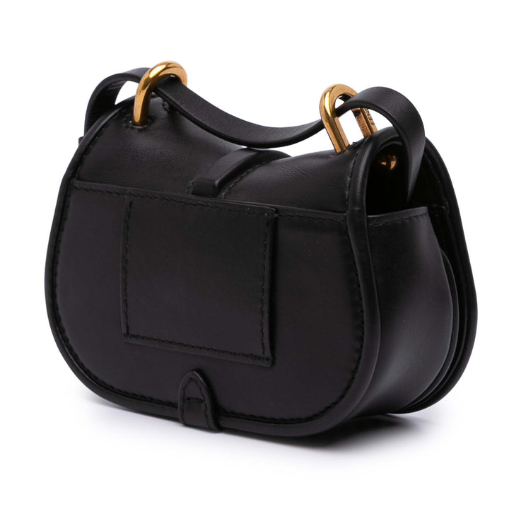 Mini Leather C mon Crossbody Black - Gaby Paris