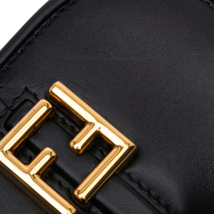 Mini Leather C mon Crossbody Black - Gaby Paris