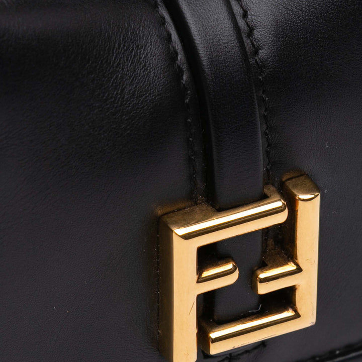 Mini Leather C mon Crossbody Black - Gaby Paris