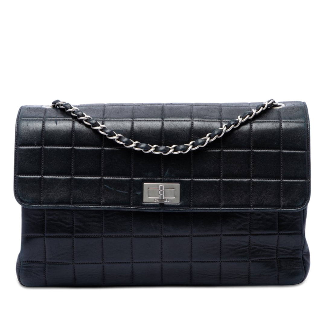 Chanel Chocolate Bar Cuir d’agneau Reissue 2.55 Simple rabat