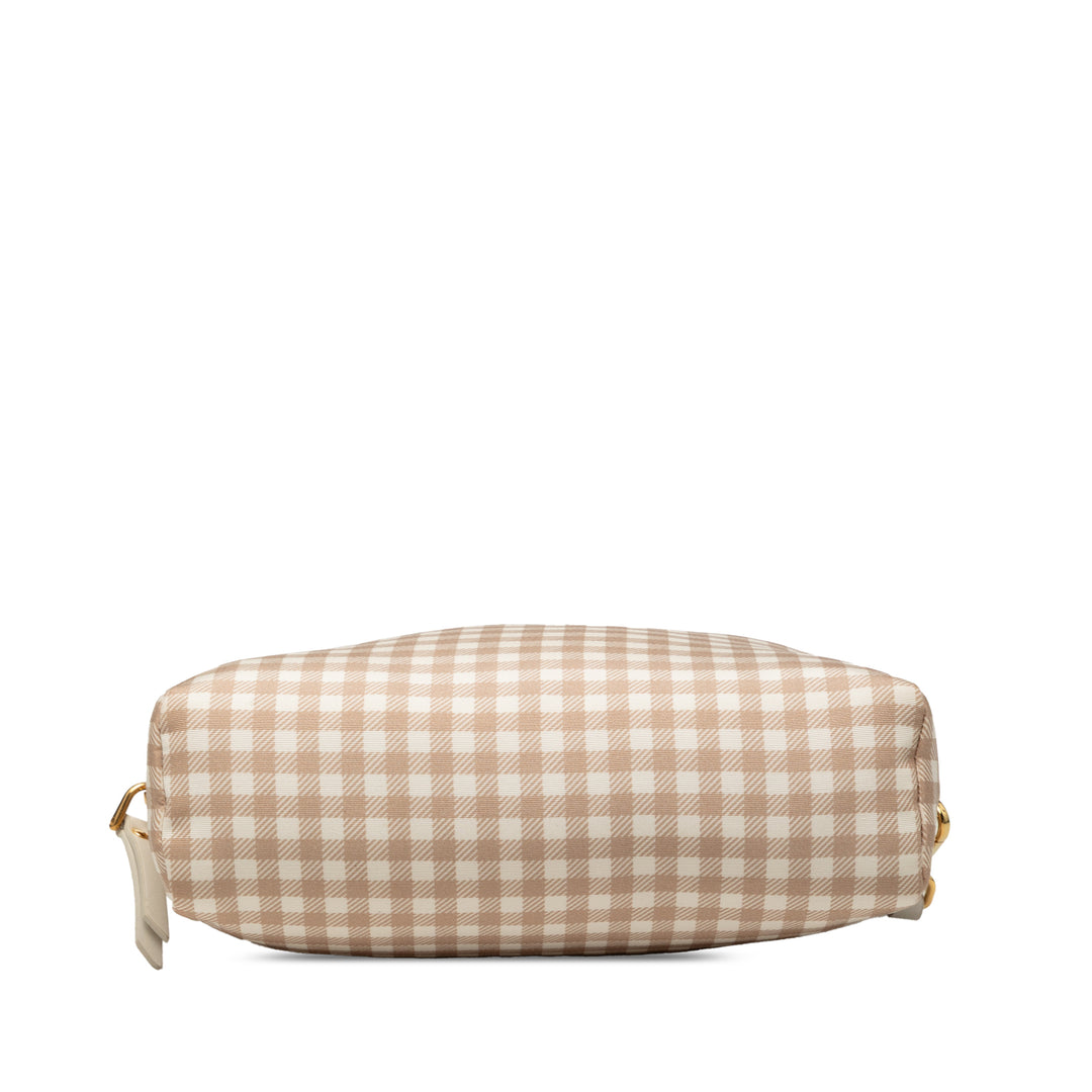 Miu Miu Nylon Vichy Wristlet Pochette