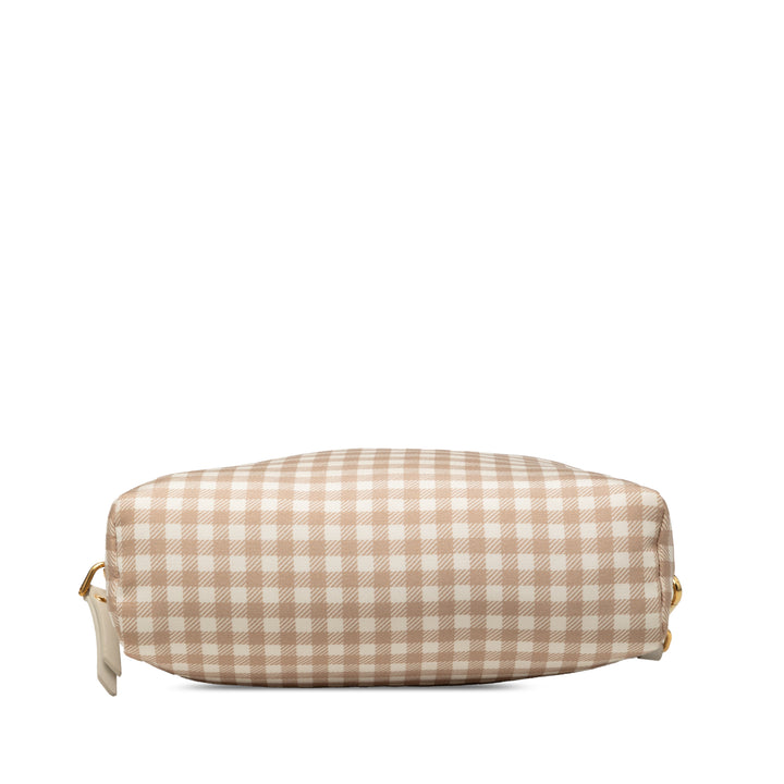 Miu Miu Nylon Vichy Wristlet Pochette