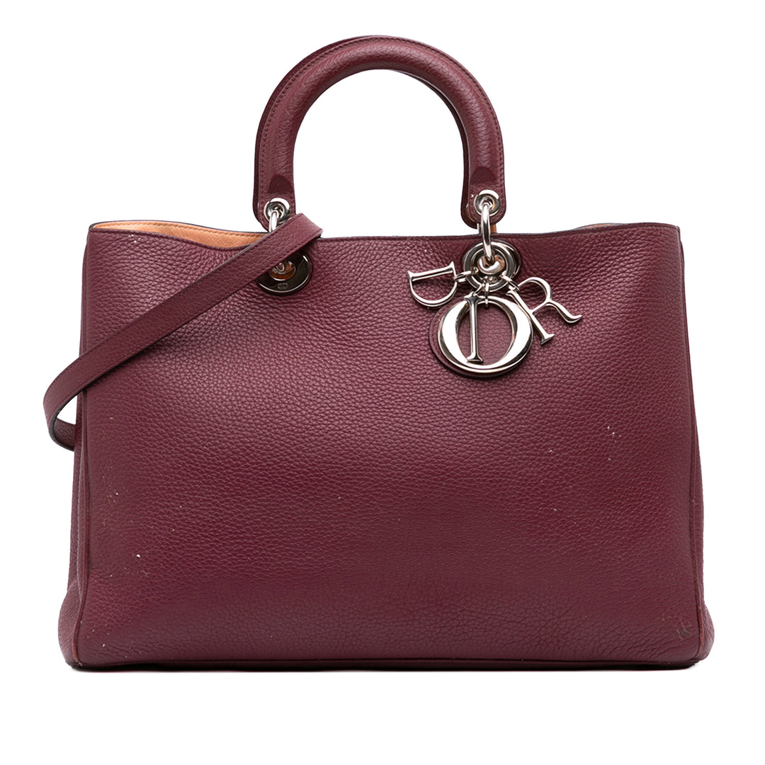Dior Diorissimo Sac Grand Rouge – vue principale – GABY PARIS