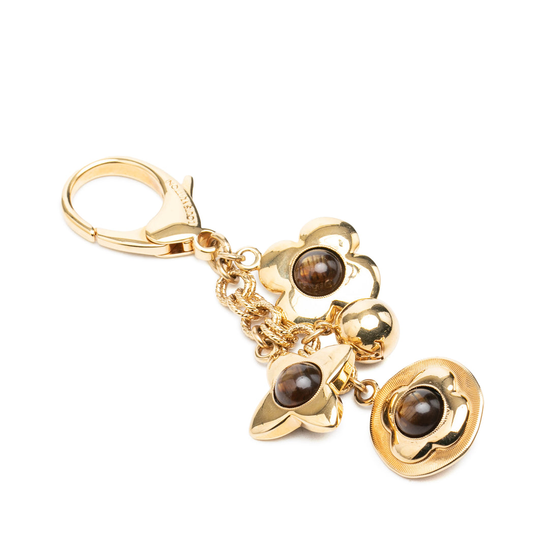 Louis Vuitton Porte-clés Bijoux Tresor Bijou de et Key Chaîne Marron – vue principale – GABY PARIS