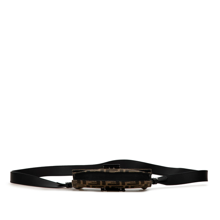 Zucca Canvas Convertible Belt Bag Brown - Gaby Paris