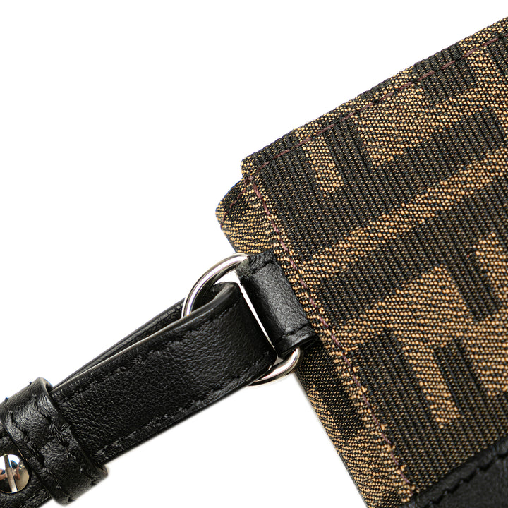 Zucca Canvas Convertible Belt Bag Brown - Gaby Paris
