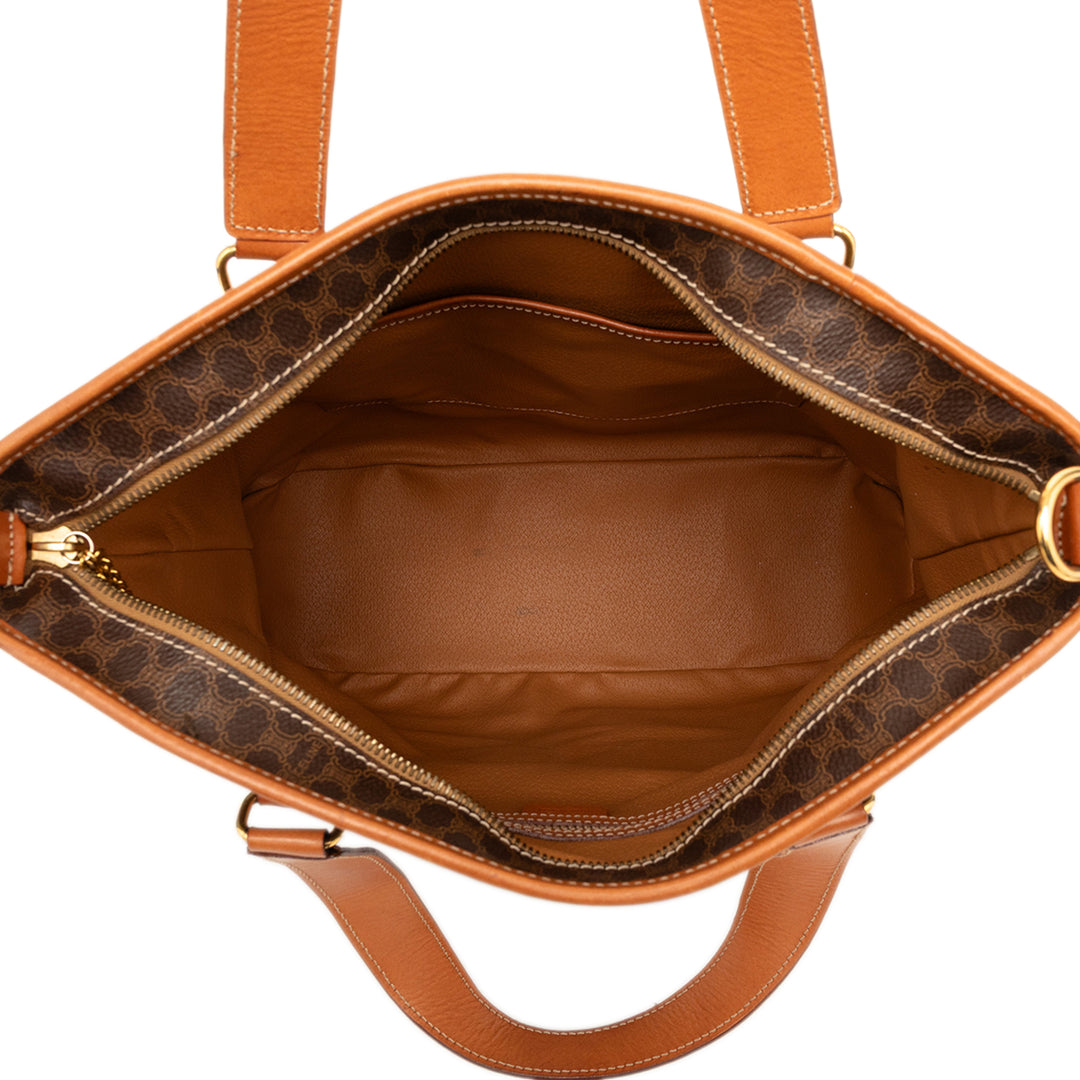 Celine Macadam Coated Toile Vertical Sac