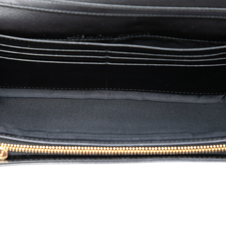 Dior Cuir verni Cannage Lady Dior Wallet on Chain