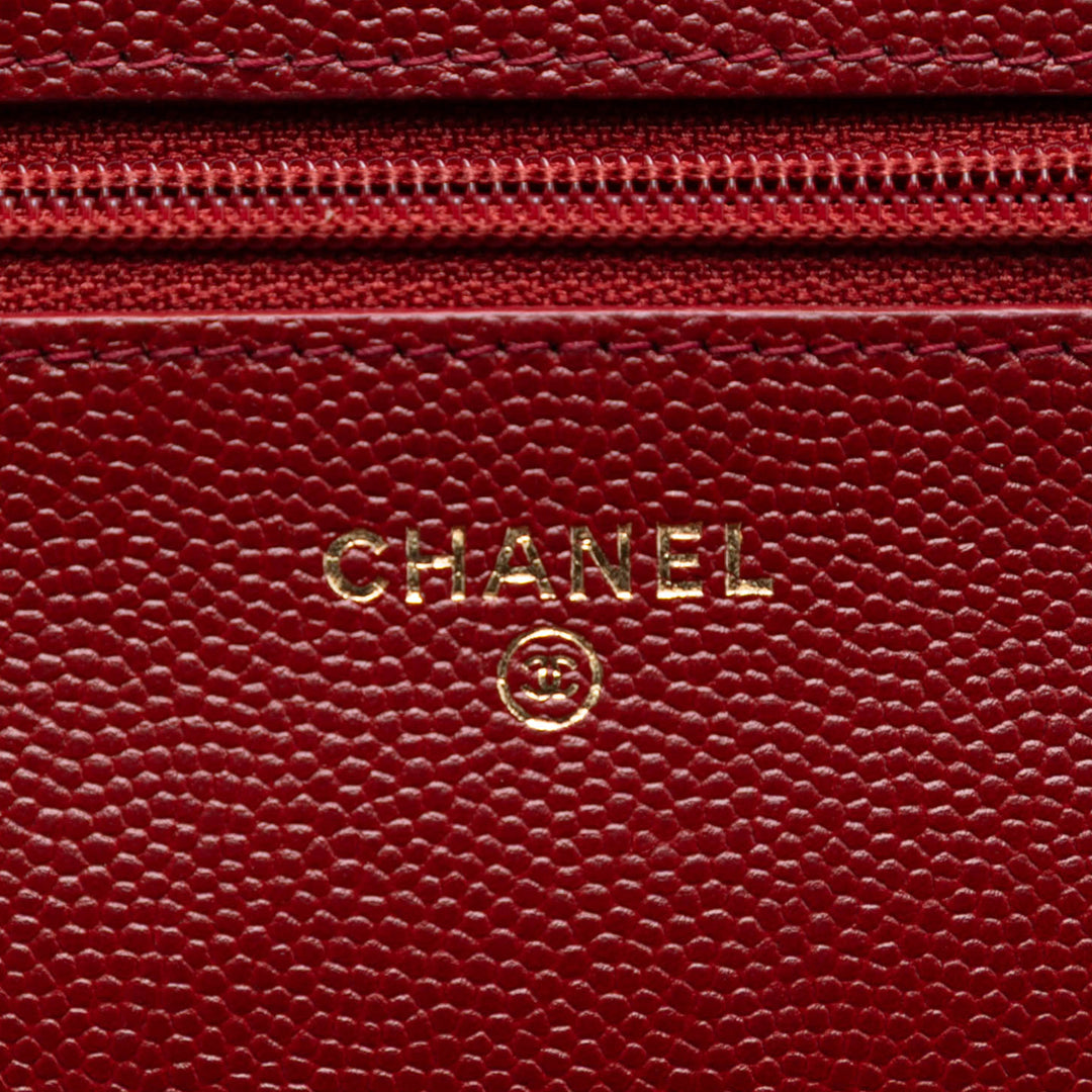Chanel Matelassé Caviar Golden Class Wallet on Chain