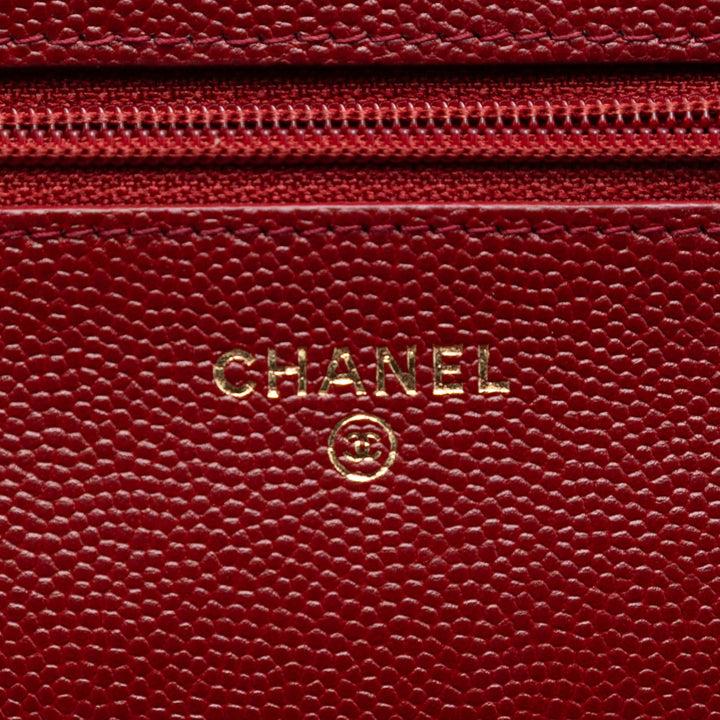 Chanel Matelassé Caviar Golden Class Wallet on Chain