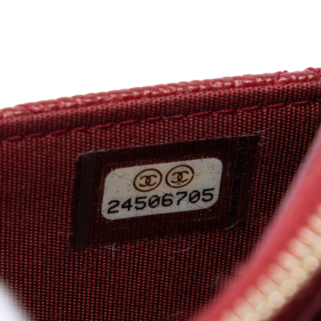 Chanel Matelassé Caviar Golden Class Wallet on Chain