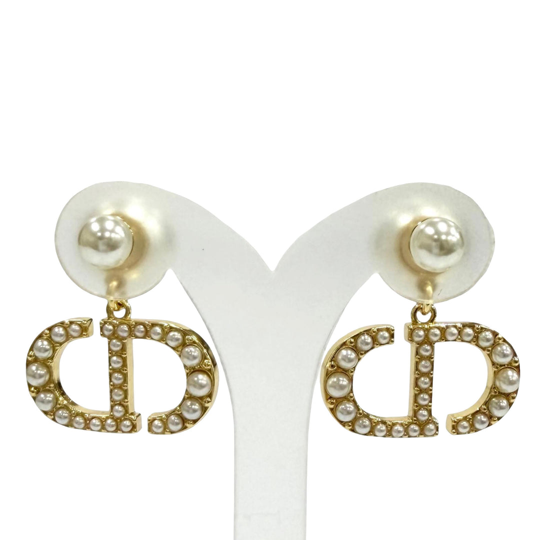 plaqué Perles fantaisie Tribales fermoir poussette Boucles d'oreilles Doré