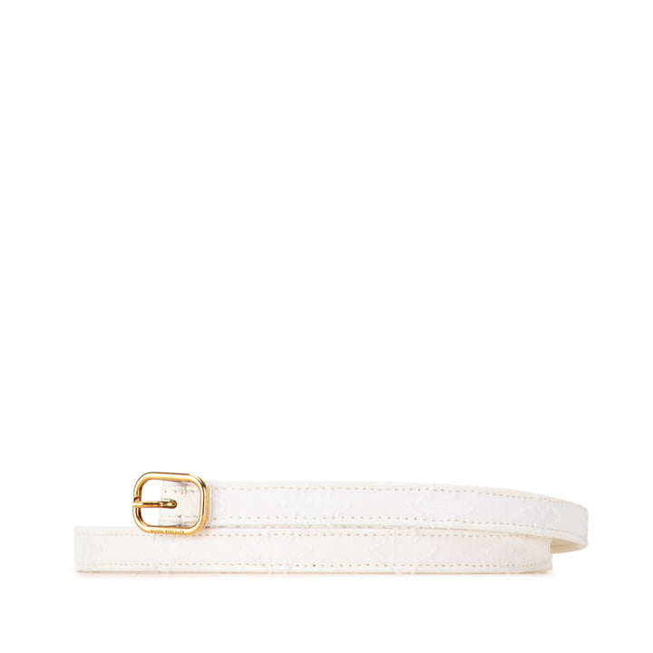 Flowergram Ardillon Canvas Belt White - Gaby Paris