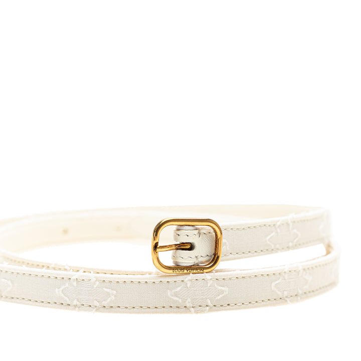 Flowergram Ardillon Canvas Belt White - Gaby Paris