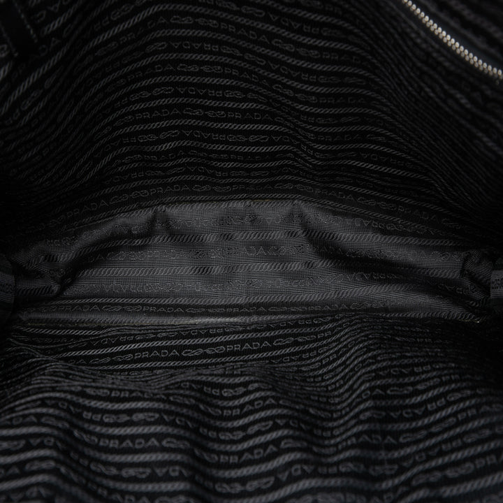 Prada Saffiano Cuir Travel Front Zip Pocket Porte-documents
