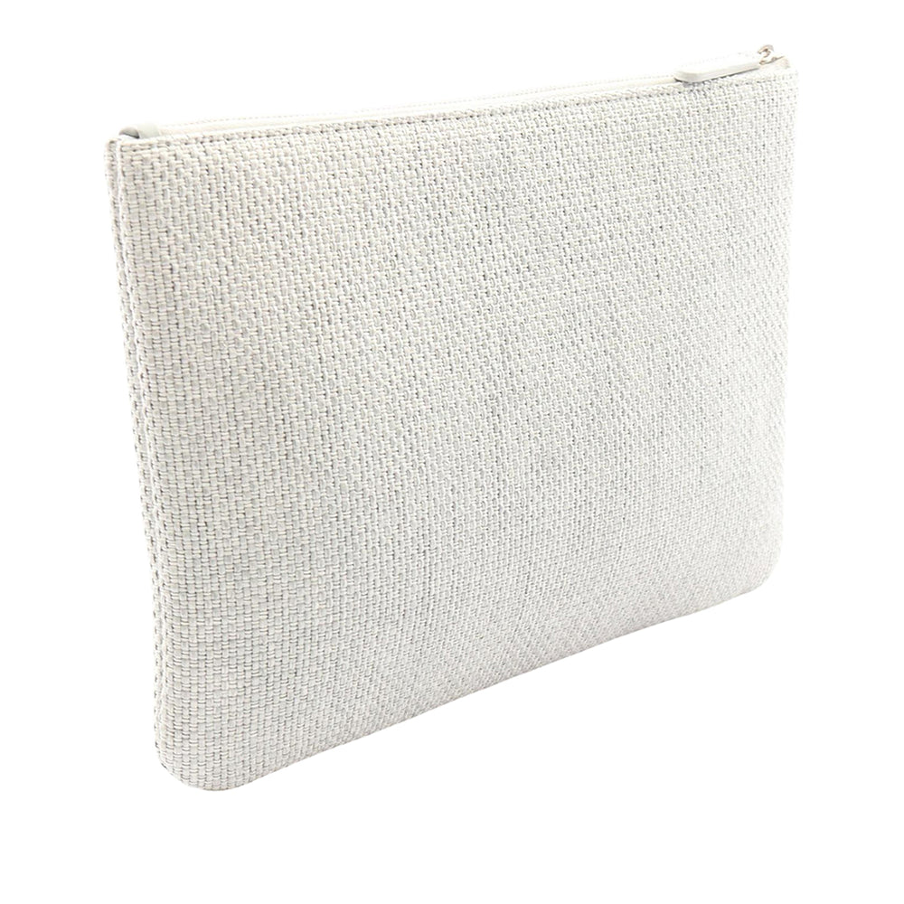 Chanel Pochette Deauville O Étui Tweed Grand Gris – vue 2 – GABY PARIS