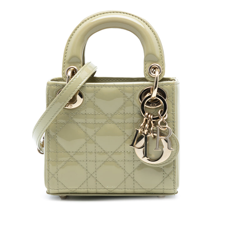 Lady Dior Cannage Micro Vert