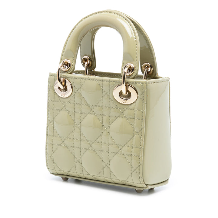 Lady Dior Cannage Micro Vert