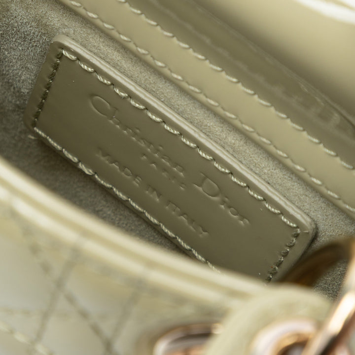 Lady Dior Cannage Micro Vert